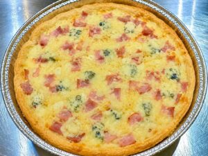 Quiche Jamón, Muzzarella y Roquefort